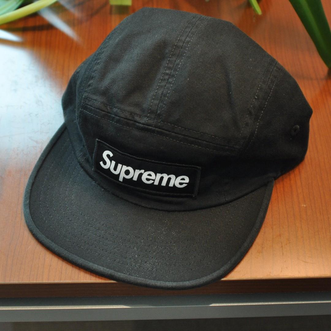 Supreme Military Camp Cap (SS19) Black, Men's Fashion, Watches ...