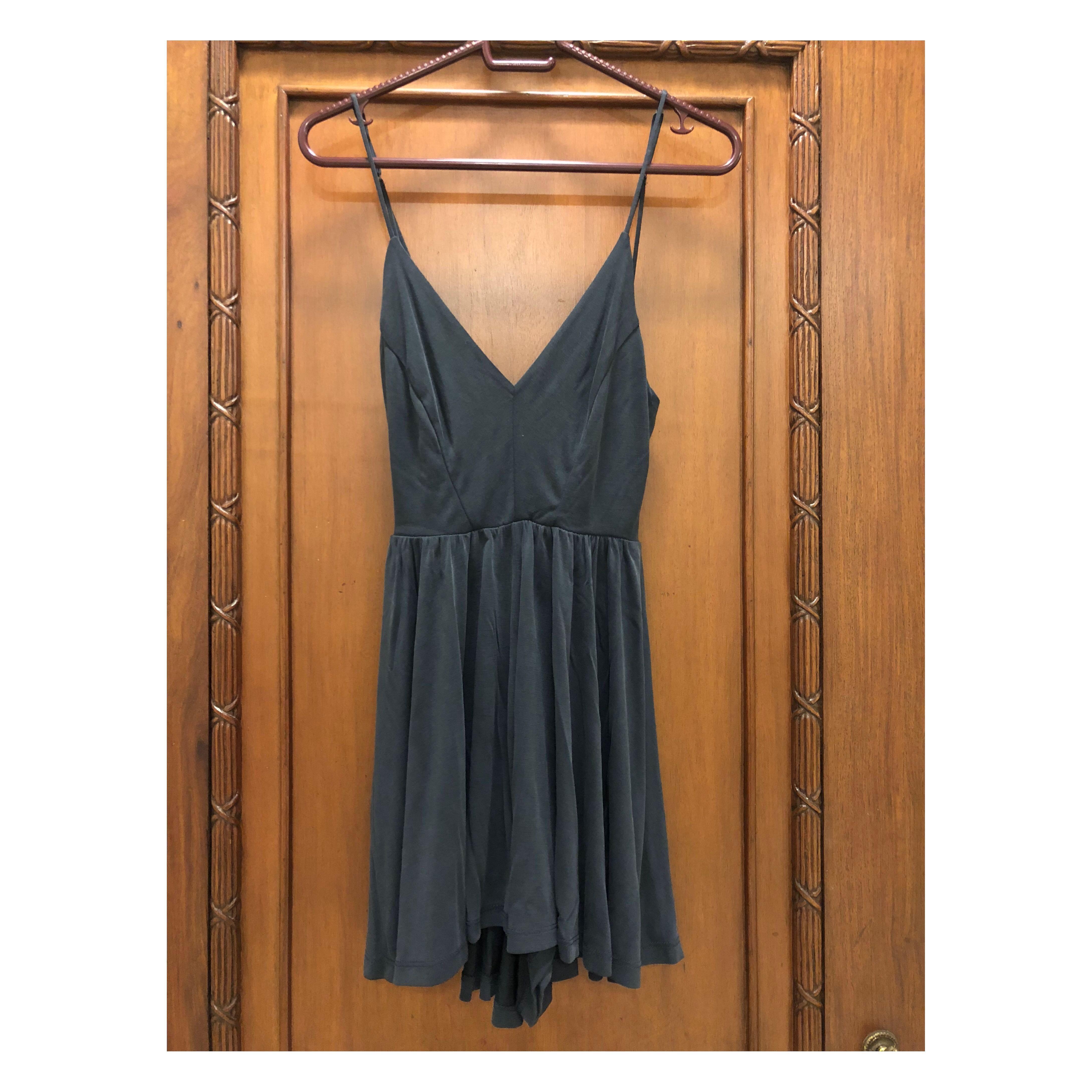 URBAN OUTFITTERS Charcoal Black Strappy Romper Women s Fashion