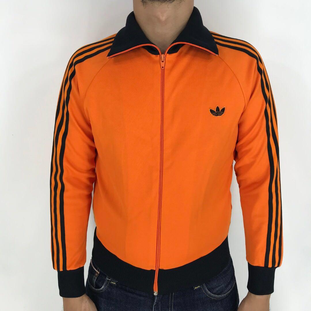 Orange adidas track top 2025