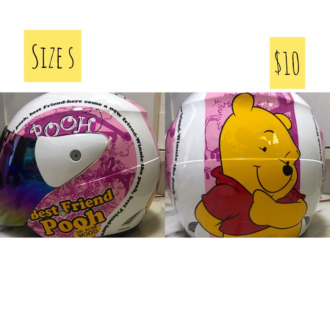 Winnie the pooh helmet, Motorcycles, Motorcycle Accessories on Carousell