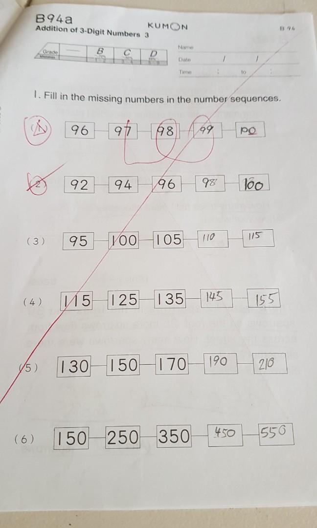 ðŸ˜Š 400pgs Lvl B Kumon Maths worksheets, Hobbies & Toys, Books ...
