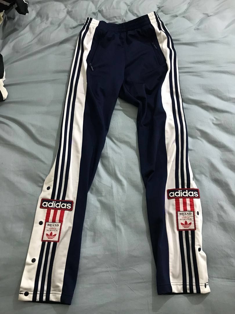 Adidas Og Abibreak 排扣褲卡戴珊yeezy 他的時尚 褲子在旋轉拍賣