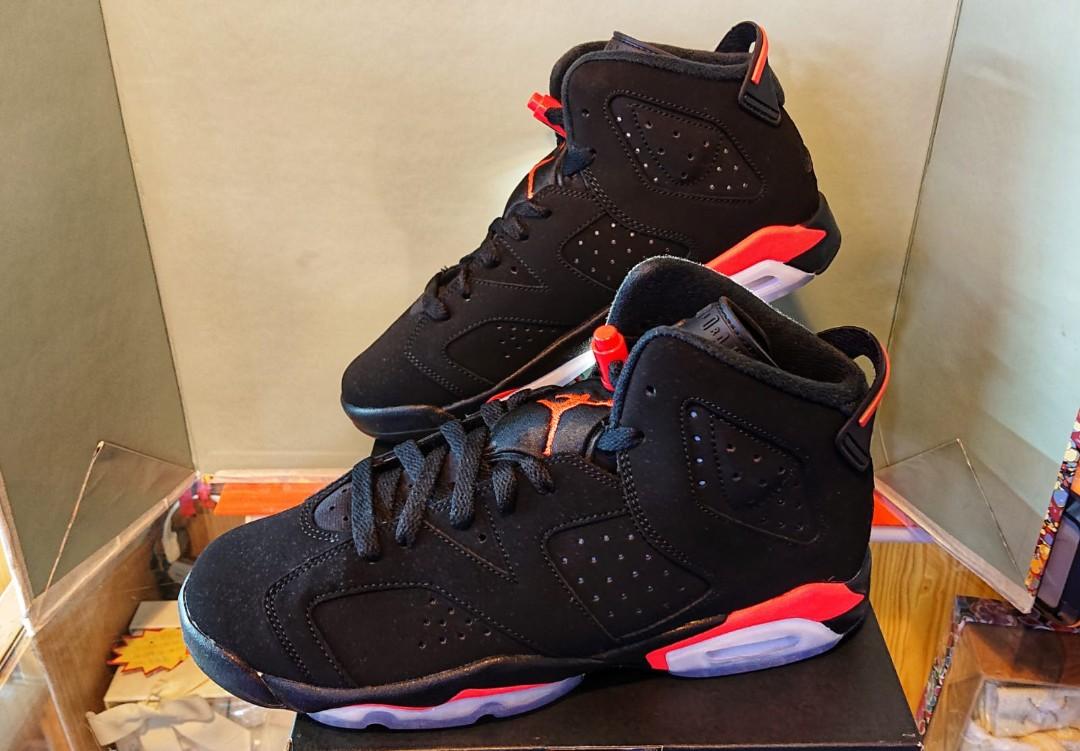 Air Jordan 6 Retro 2019 GS 384665 060 Infrared 5.5Y 38 23.5cm 6.5Y