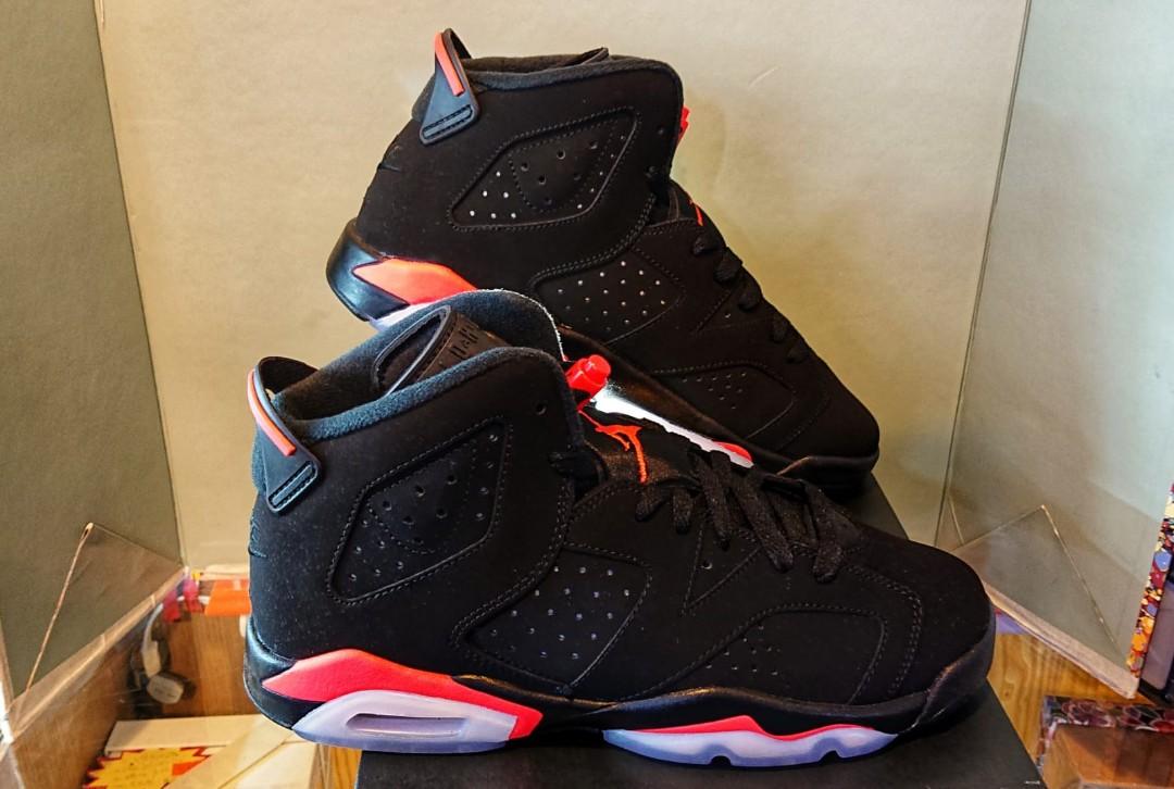 Air Jordan 6 Retro 2019 GS 384665 060 Infrared 5.5Y 38 23.5cm 6.5Y