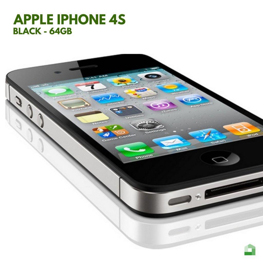 Apple iPhone 4s 64gb - ex iBox - Black, Telepon Seluler u0026 Tablet, iPhone,  Others di Carousell