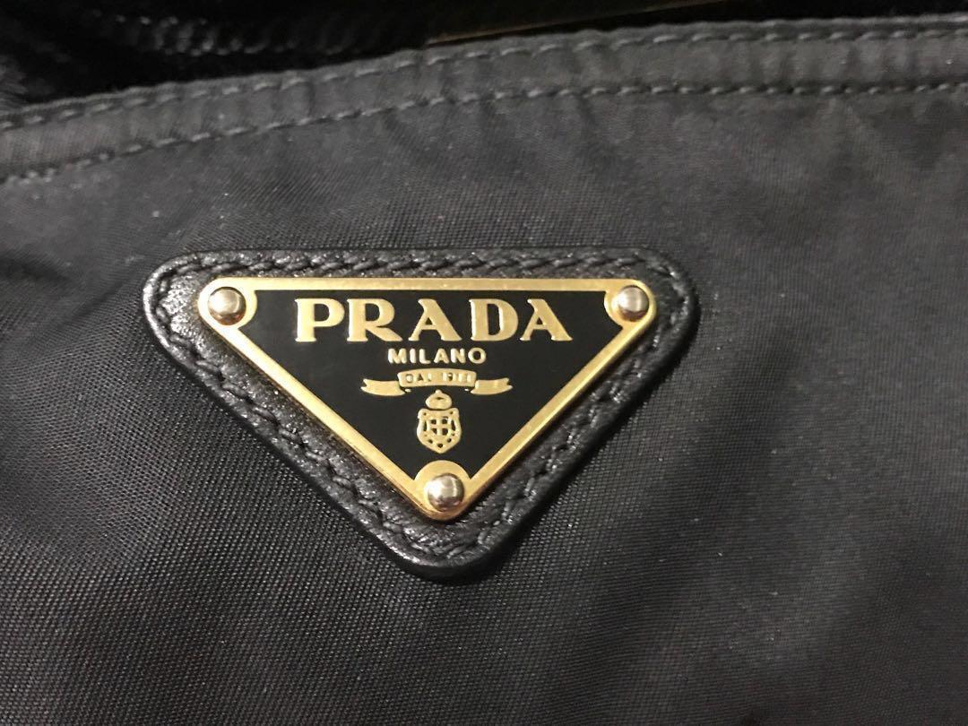 AUTH Prada BR4354 Tessuto Nero For Sale, Luxury, Bags & Wallets on Carousell