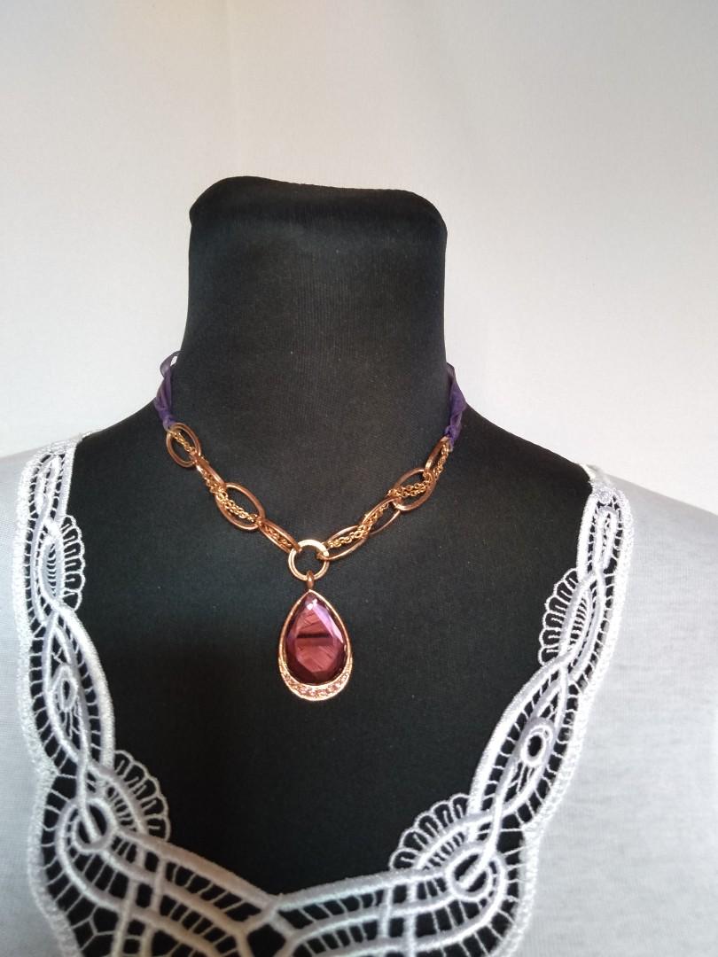 Authentic Juicy Couture Amethyst Choker/Necklace (Category: Necklaces) located in Manila. Submitted by bargainoutlet (Listing ID 218414311, Image 1). Description: .