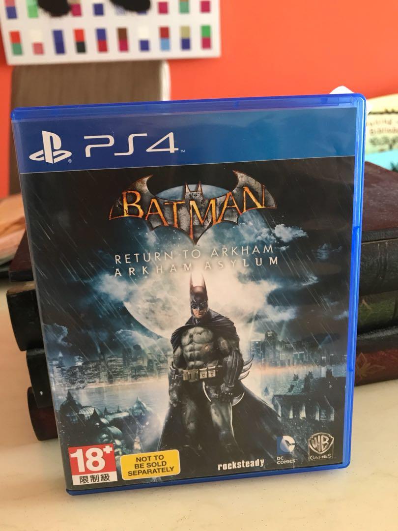 Batman Arkham Asylum PS4, Video Gaming, Video Games, PlayStation on  Carousell