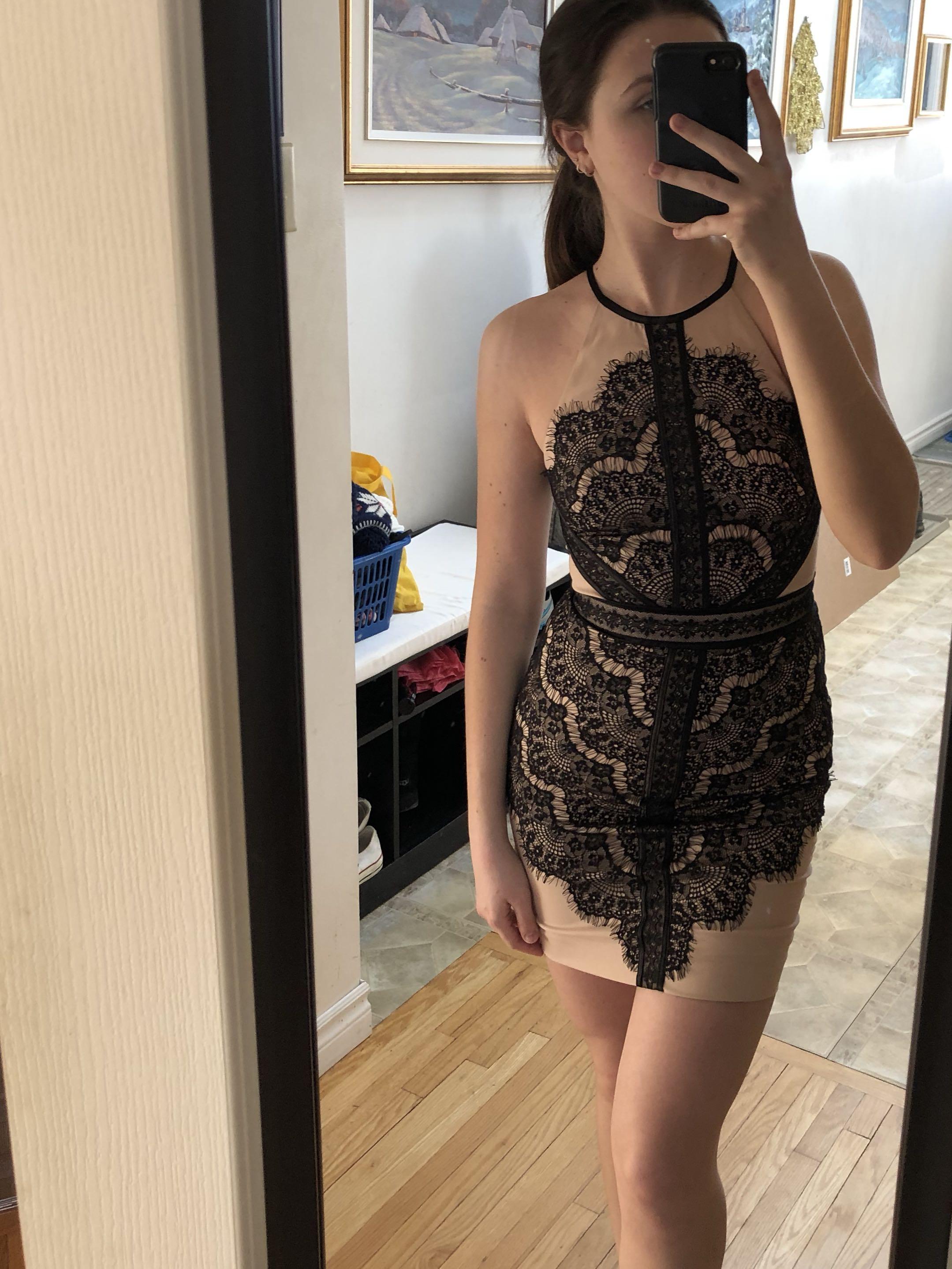Bebe lace dress cheap