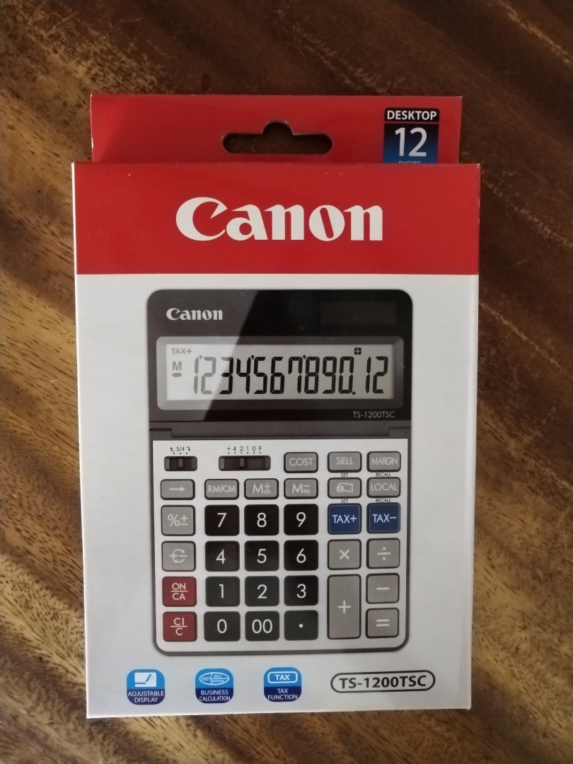 canon desktop 12 digits calculator ts 1200tsc