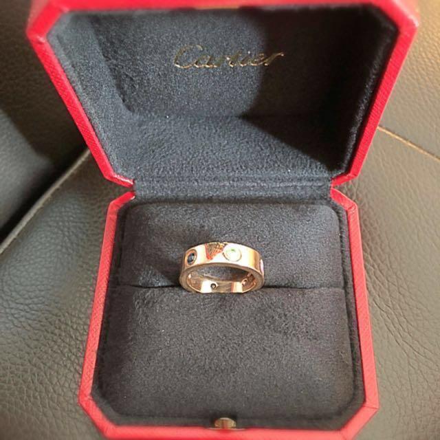 Cartier rainbow online love ring
