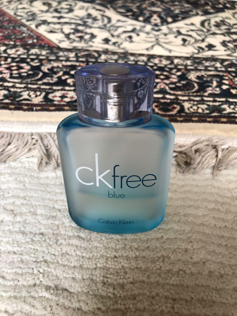Calvin klein hotsell free blue perfume