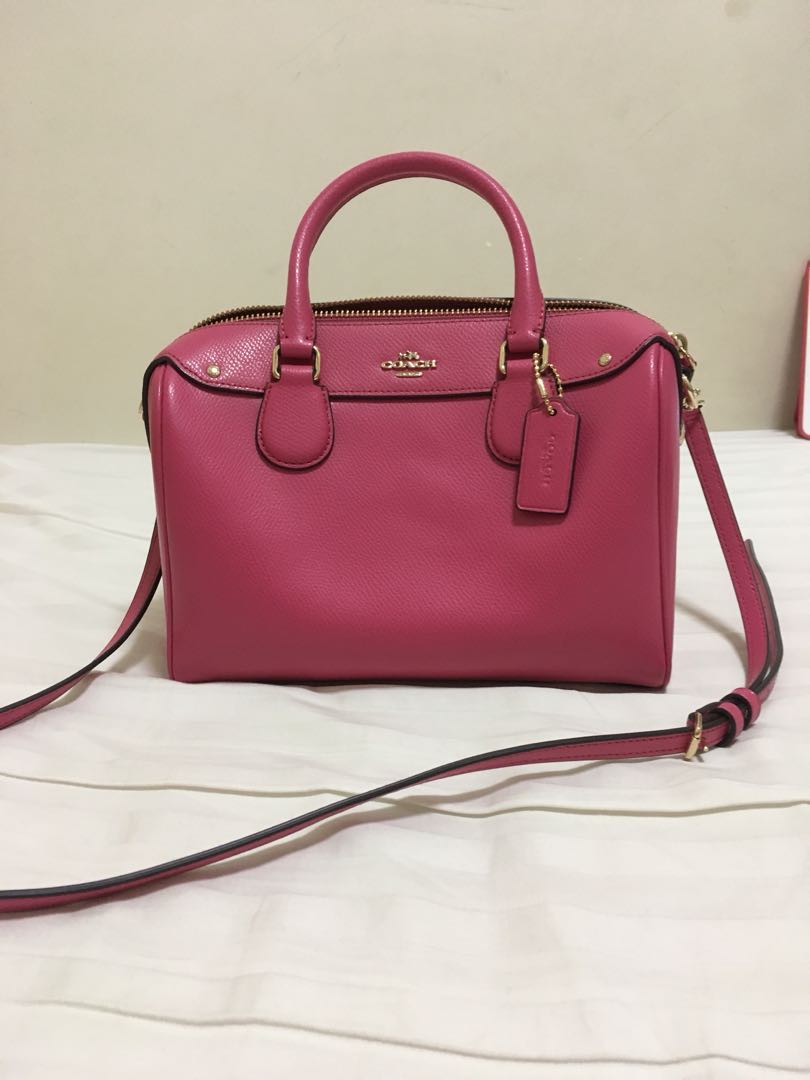 Coach Pink handbags, Luxury, Bags & Wallets on Carousell