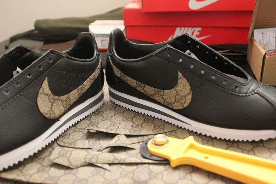 nike cortez gucci