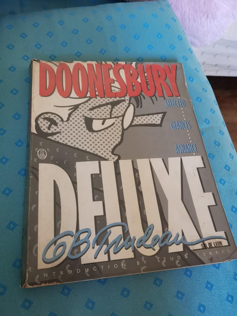 Doonesbury Deluxe by GB Trudeau (Category: Comics & Manga) located in Mandaluyong City. Submitted by cbylapins (Listing ID 218470249, Image 1). Description: Good condition. Only the first page was peeled off. All pages intact. With signs of yellowing..