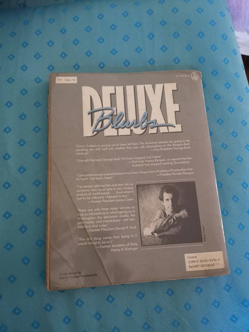 Doonesbury Deluxe by GB Trudeau (Category: Comics & Manga) located in Mandaluyong City. Submitted by cbylapins (Listing ID 218470249, Image 2). Description: Good condition. Only the first page was peeled off. All pages intact. With signs of yellowing..