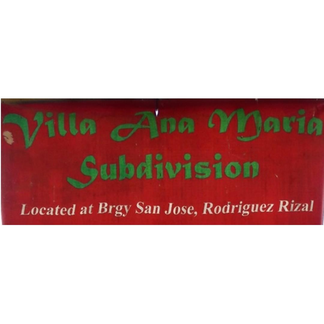 FOR SALE RESIDENTIAL LOT (Category: Lot) located in Quezon City. Submitted by mondy_mond (Listing ID 218501758, Image 2). Description: *Block 4, Lot 19 Cattleya Street, Villa Ana Maria Subdivision, Barangay San Jose, Rodriguez, Rizal *40 square meters *Fully developed subdivision with water, power, telephone, and Internet connections available *1 block away from subdivision gate *25-30 minutes away from Commonwealth Avenue, Quezon City thru Payat