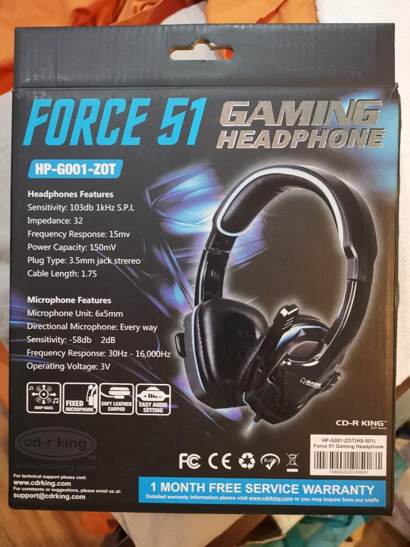 Force 51 Gaming Headset (Category: Virtual Reality) located in Manila. Submitted by ma_ivee29 (Listing ID 218417352, Image 1). Description: Brand new, box still in good condition.