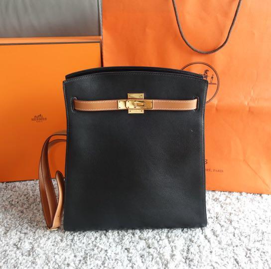 RARE Hermes SO BLACK Kelly 32, Luxury, Bags & Wallets on Carousell