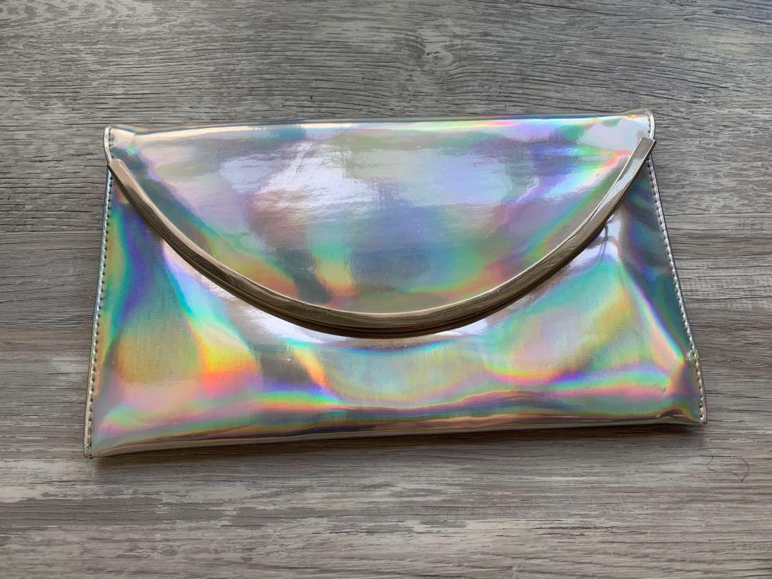 Holographic Clutch Colette Women s Fashion Bags Wallets Clutches on Carousell