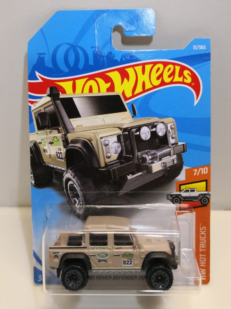 land rover defender double cab hot wheels