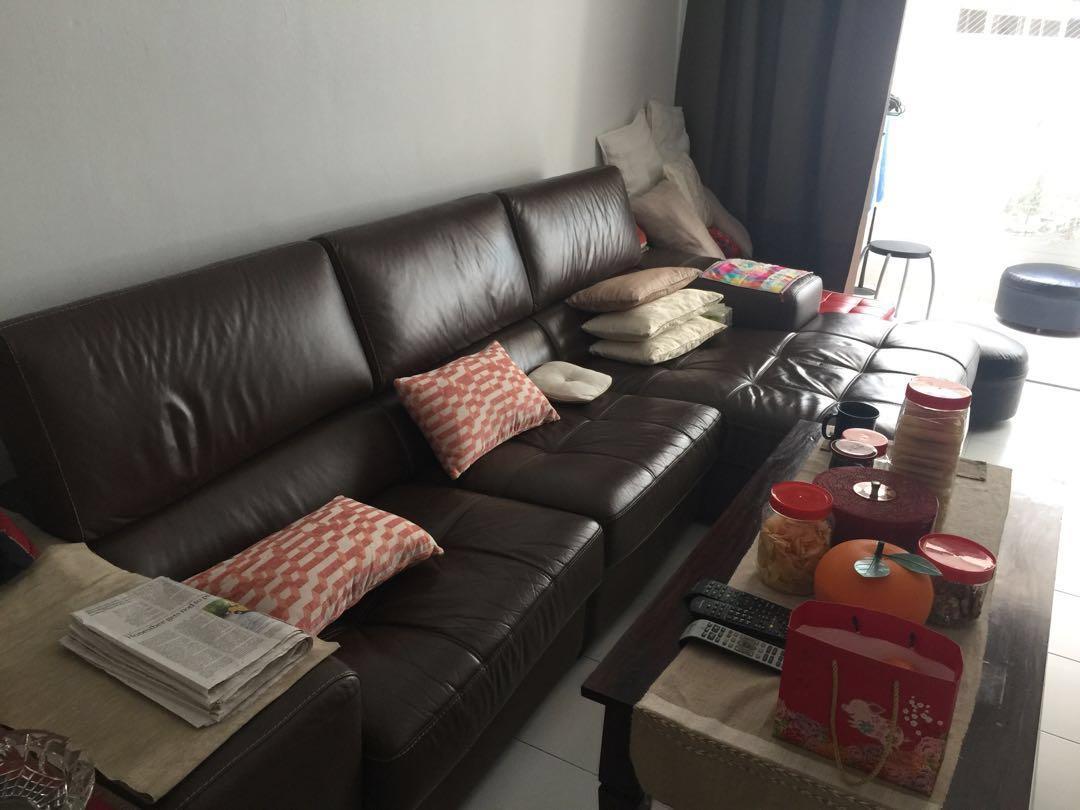 Huge Dark Brown Sofa Furniture Sofas On Carousell