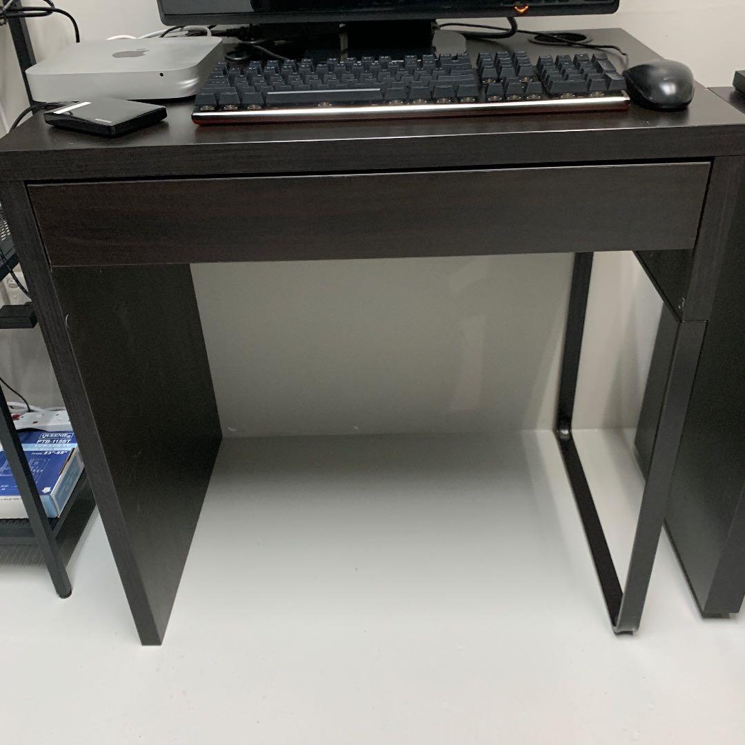 MICKE Desk, black-brown, 28 3/4x19 5/8 - IKEA