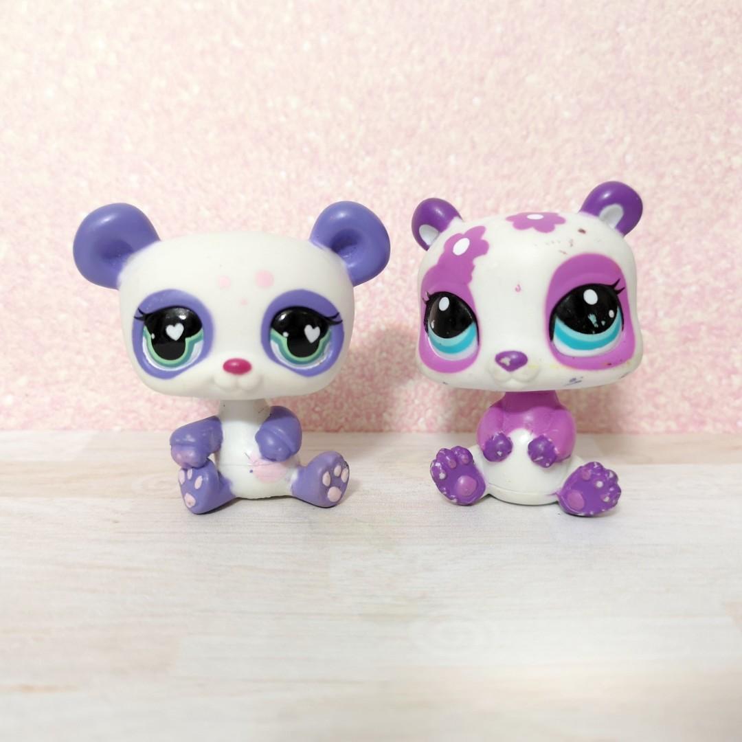Littlest Pet Shop LPS purple panda figure