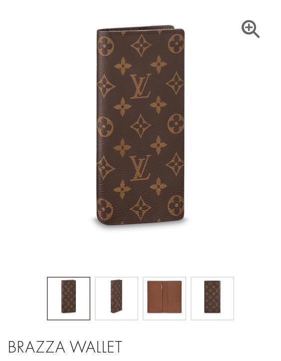 Louis Vuitton Brazza Wallet Monogram Canvas Brown