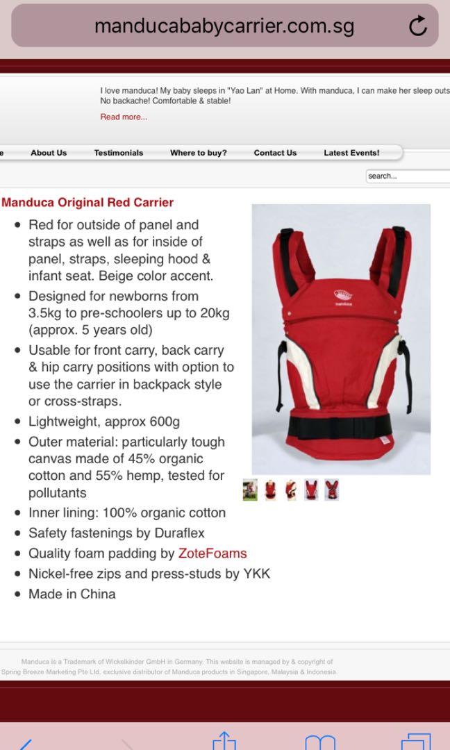 Manduca Front, Hip And Back Carrier Baby Carriers Carriers, 47 OFF