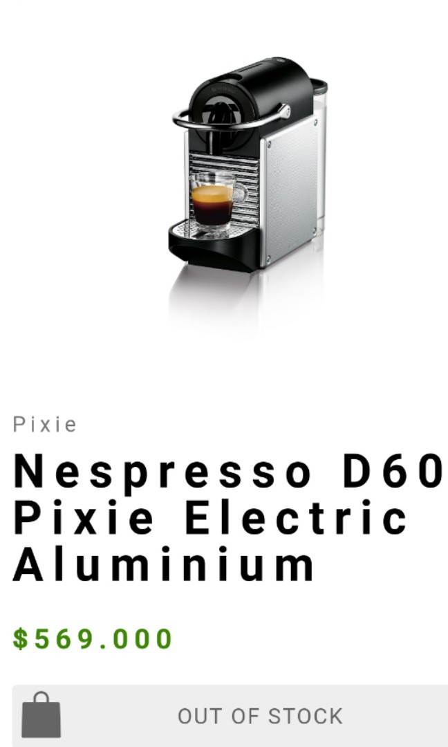Nespresso Pixie D60 Dark Red