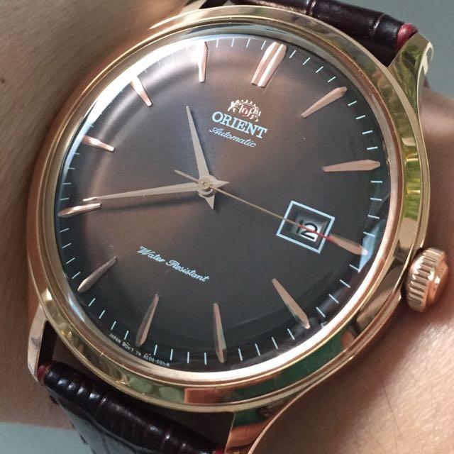 Orient bambino top v4 rose gold