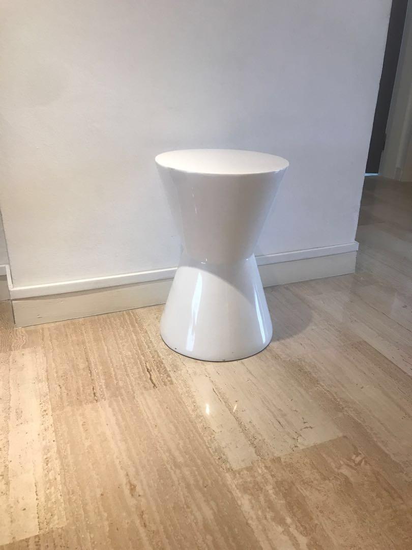 Pair Of Solid Wood High Gloss Stools Furniture Others On Carousell
