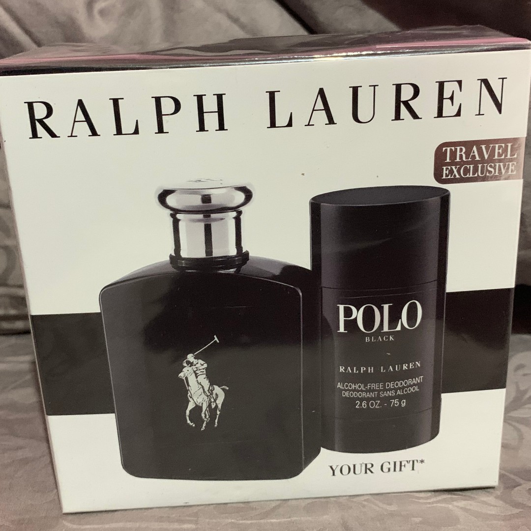 POLO BLACK GIFT SET FOR MEN BY RALPH LAUREN Beauty Personal