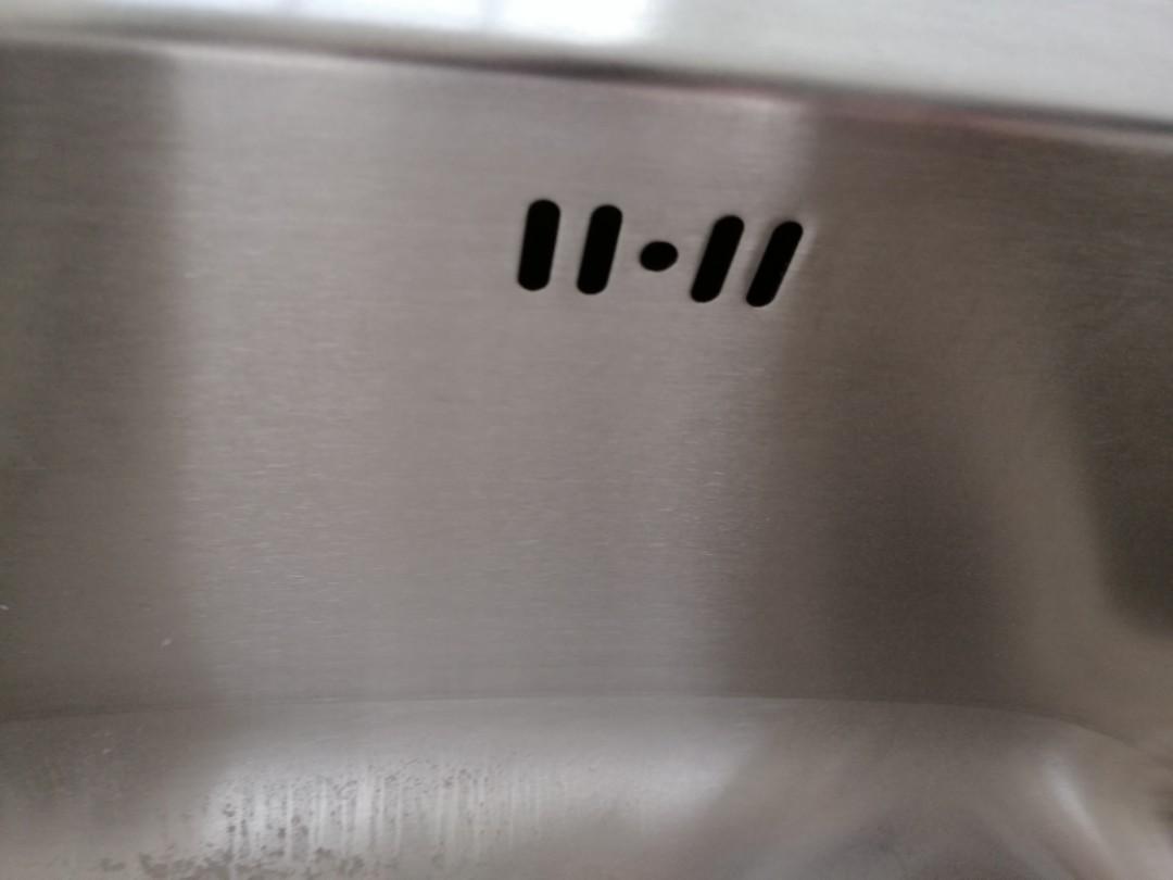 Stainless Steel Double sink/insulation pad/overflow protection