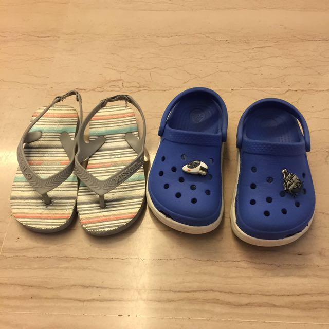 crocs boys slippers