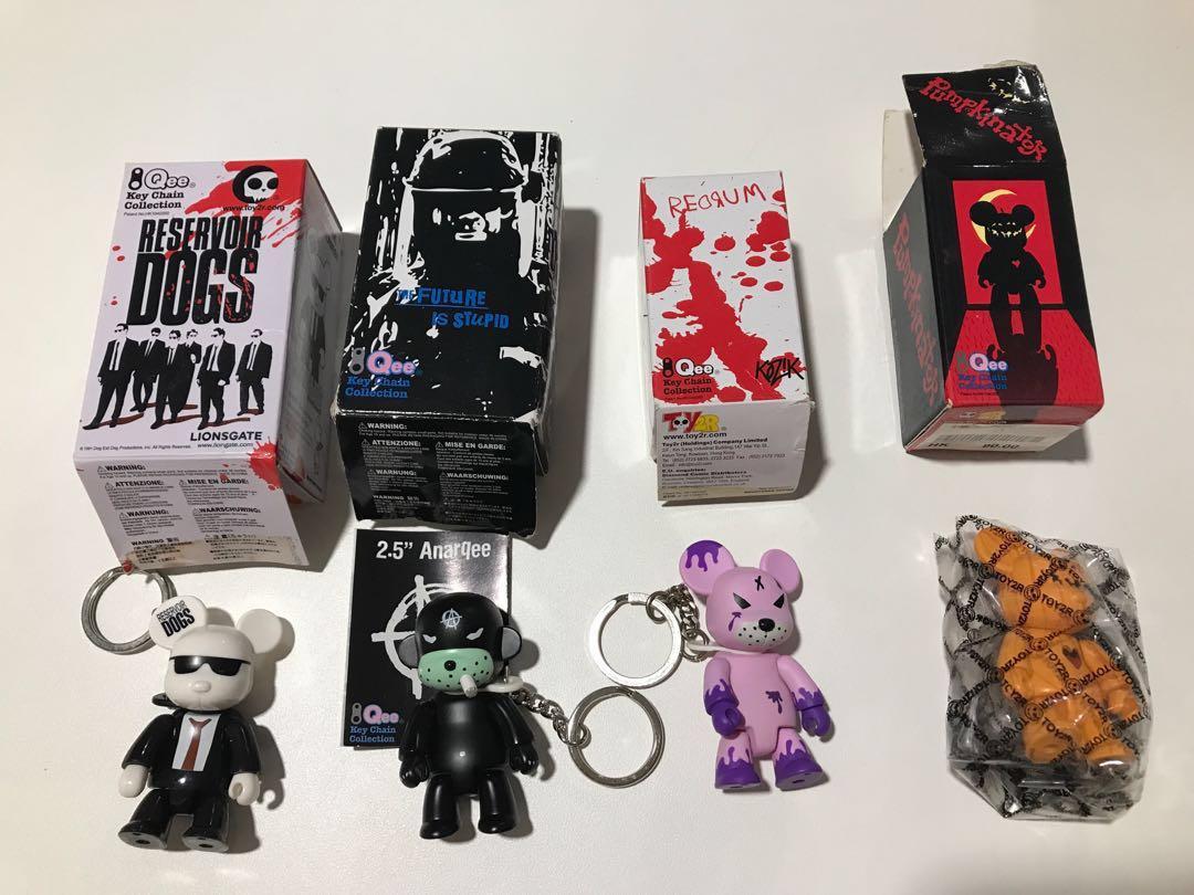 Kidrobot Details about   Toy2R x Mad Barbarians Atomic 001 Black & Gold 2.5"Qee Bear Keychain 