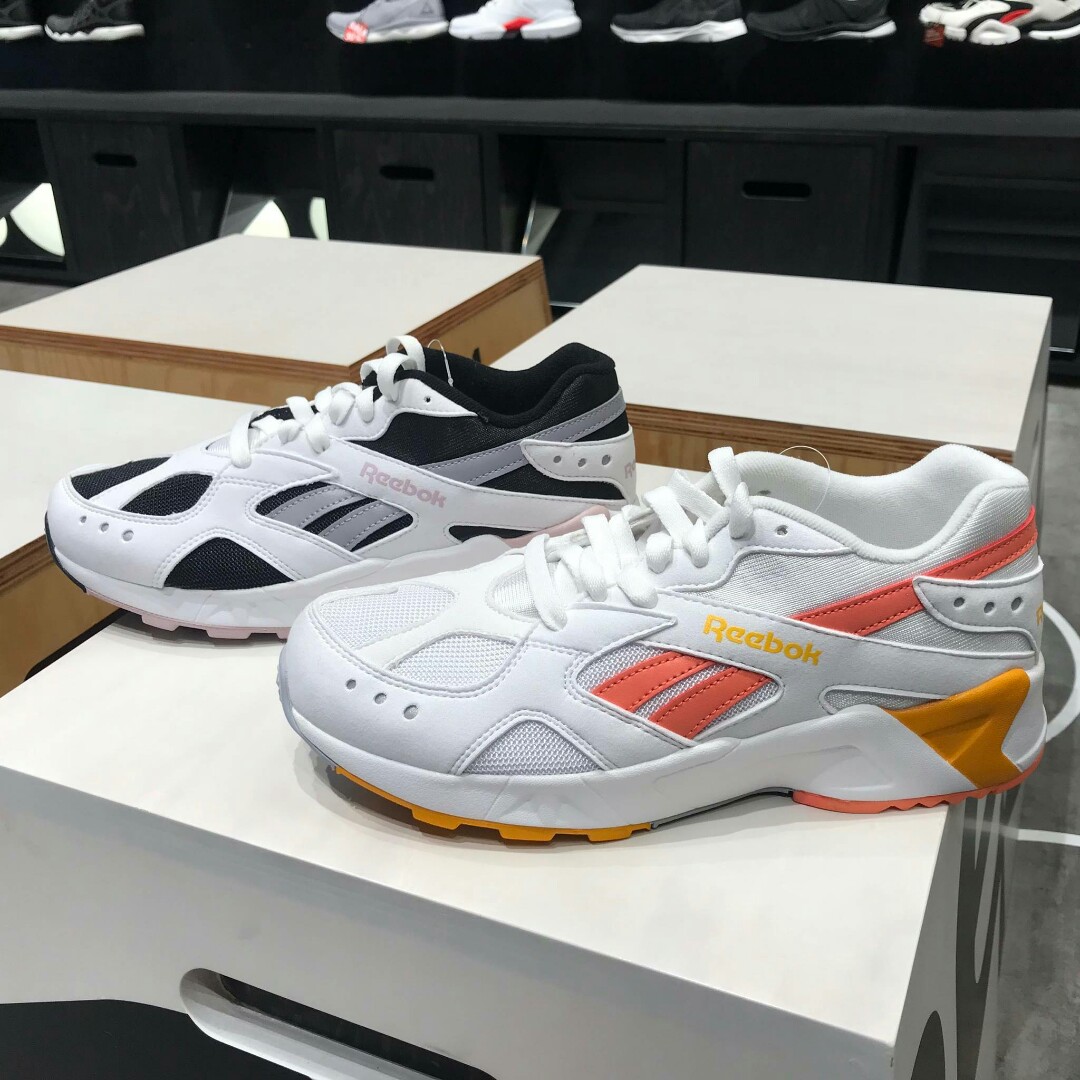 Reebok Classic Aztrek 女黑白粉橘黃白慢 