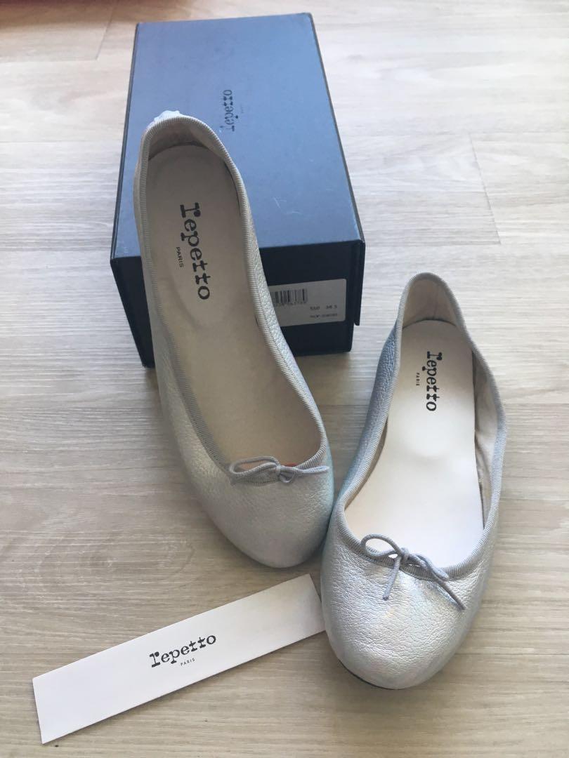 Repetto silver ballet flats store