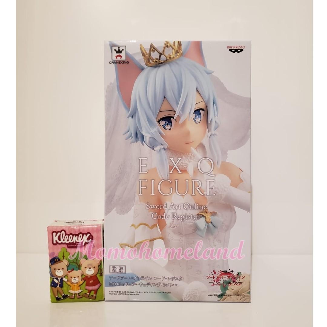 刀劍神域代碼寄存器 婚紗詩音 朝田詩乃 Sword Art Online Code Register Wedding Sinon Asada Shino Exq Figure 興趣及遊戲 玩具 遊戲類 Carousell