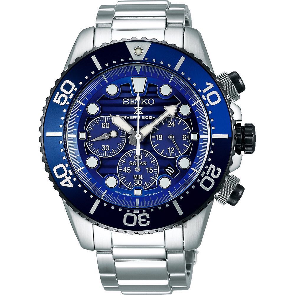 Seiko Prospex Save The Ocean CHRONOGRAPH SOLAR Model No 200M SSC675P1 SSC675 Carousell