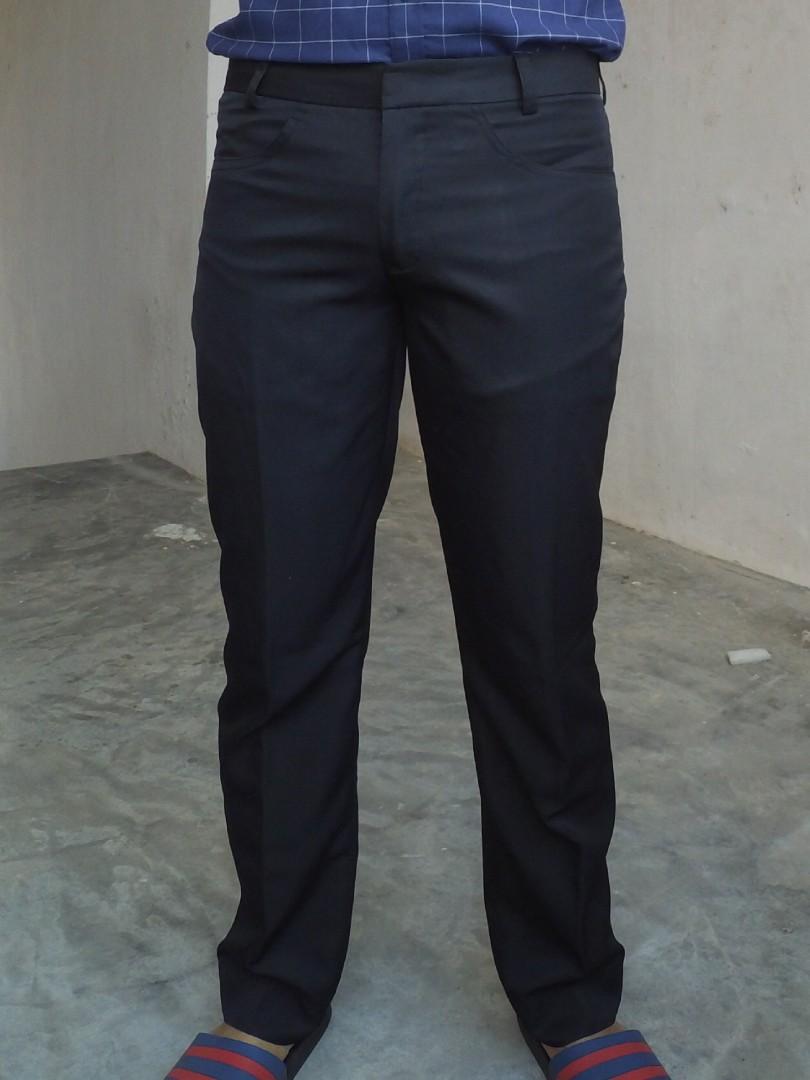 Seluar slack slim sales fit
