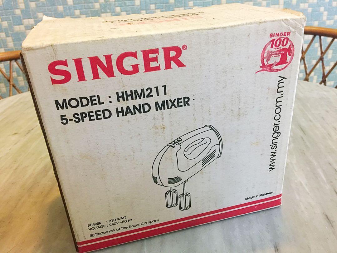 SINGER 5Speed Hand Mixer, TV & Home Appliances, Kitchen Appliances
