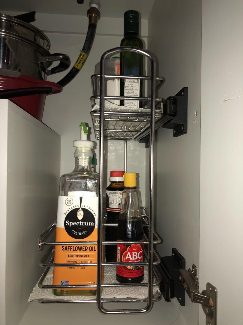 SONG CHO WEL-MI STAINLESS STEEL BOTTLE SAUCE RACK SYSTEM, Furniture ...