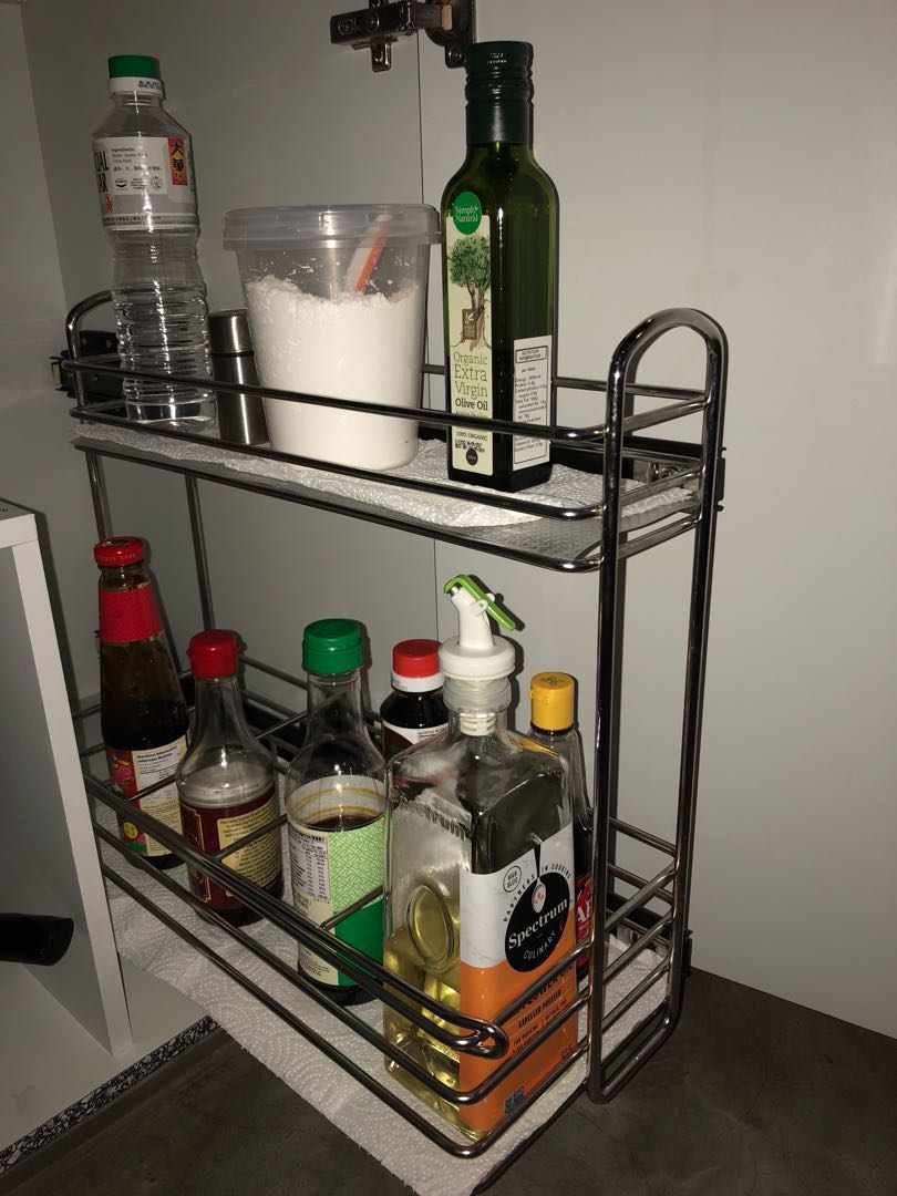 SONG CHO WEL-MI STAINLESS STEEL BOTTLE SAUCE RACK SYSTEM, Furniture ...