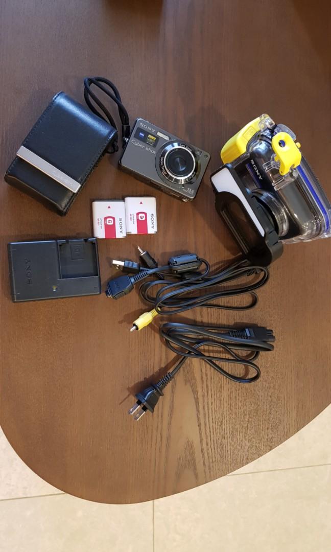 Sony W300 Camera with Underwater Housing, Photography, Cameras on Carousell