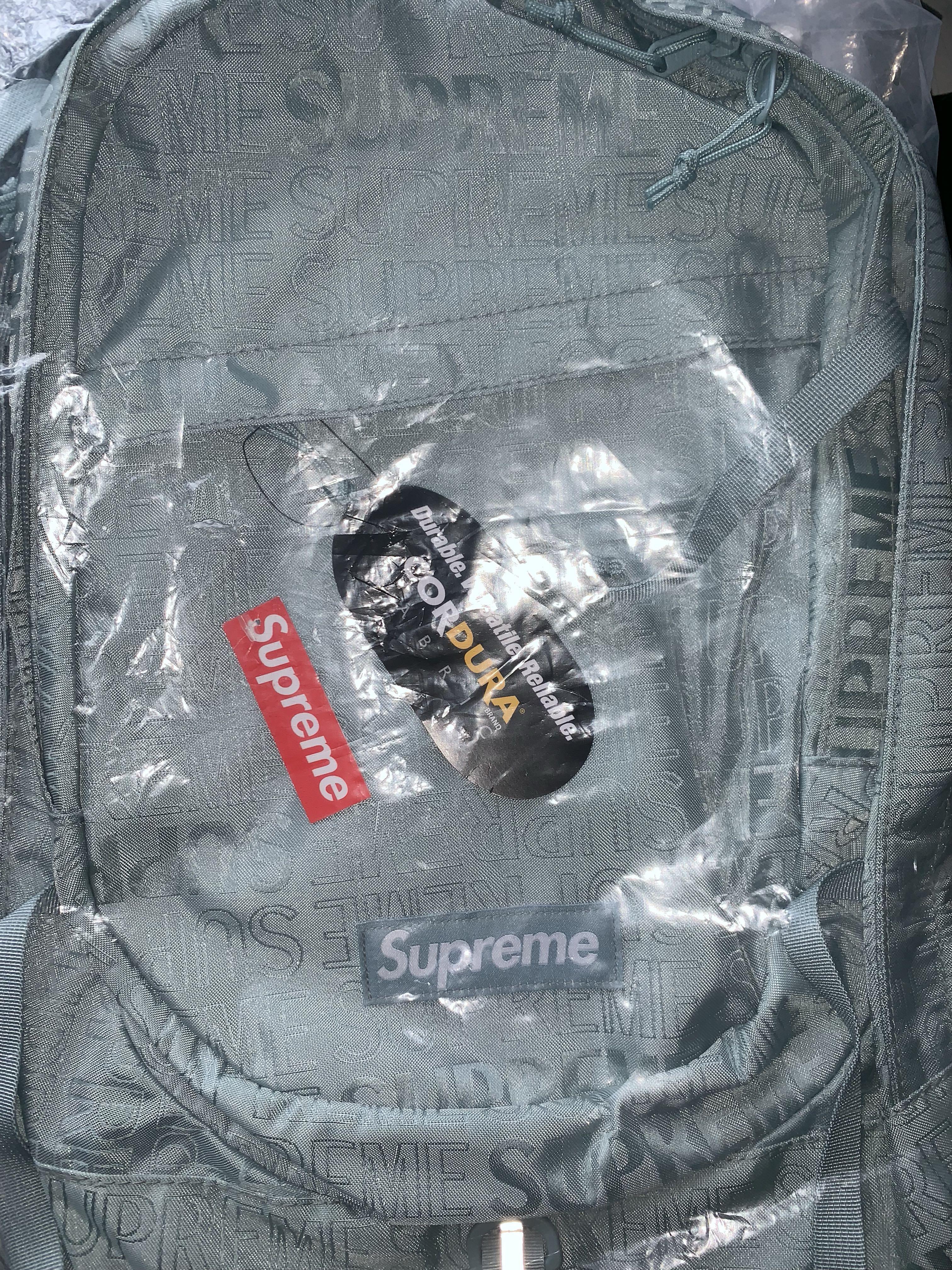 Supreme ice blue top backpack