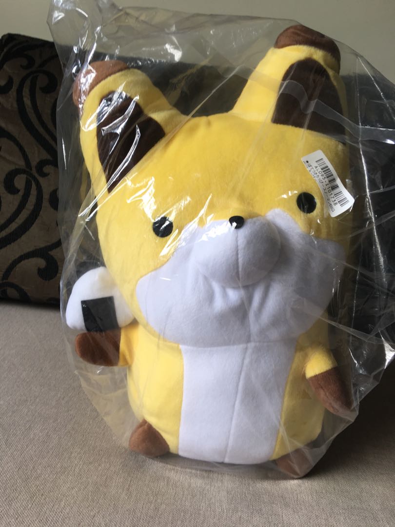 tanuki and kitsune plush