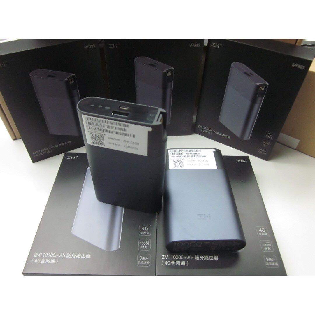 Xiaomi ZMI MF885 4G LTE MiFi Modem Router 150Mbps 10000mAh PowerBank