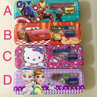 4-pc Pencil box/ stationary/ gift set